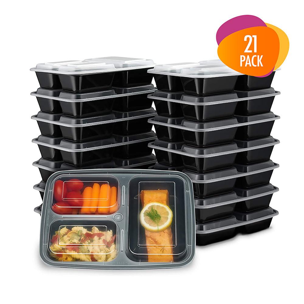 Contenedores para Alimentos Reutilizables (21 Piezas) Tipo Bento Box